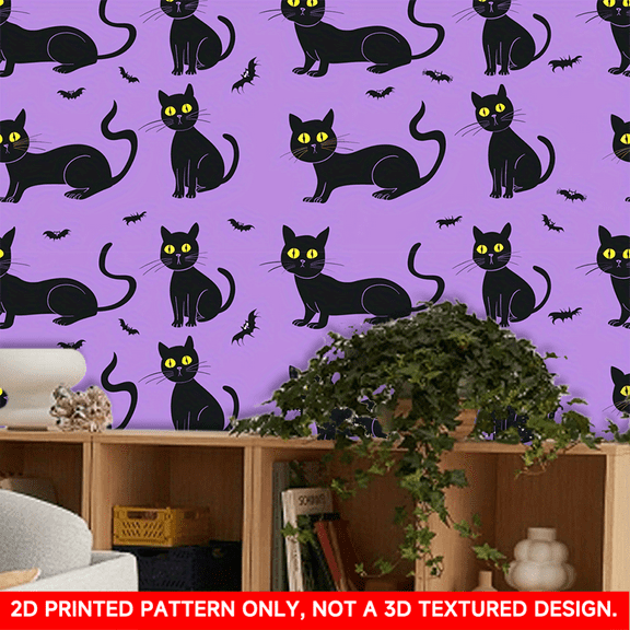 1 PC, 2D Flat/ wallpaper wall stickers, exquisite design patterns, 39.37x15.75 inches (100x40cm), self-adhesive wallpaper, detachable and cutable PVC stickers, suitable for wall/staircase/furniture d