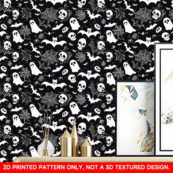 1 PC, 2D Flat/ wallpaper wall stickers, mysterious dream design patterns, 118.11x17.72 inches (300x45cm), self-adhesive wallpaper, detachable and cut-able PVC stickers, suitable for wall/staircase/fu
