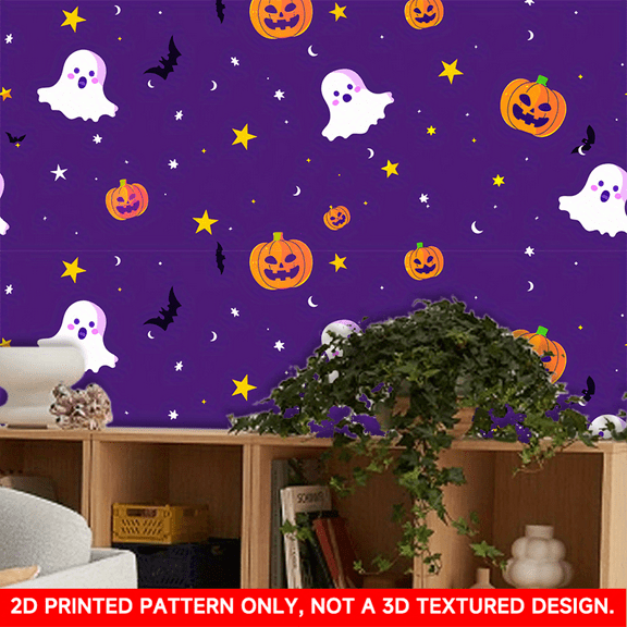 1 PC, 2D Flat/ wallpaper wall stickers, simple design patterns, 39.37x15.75 inches (100x40cm), self-adhesive wallpaper, detachable and cutable PVC stickers, suitable for wall/staircase/furniture deco