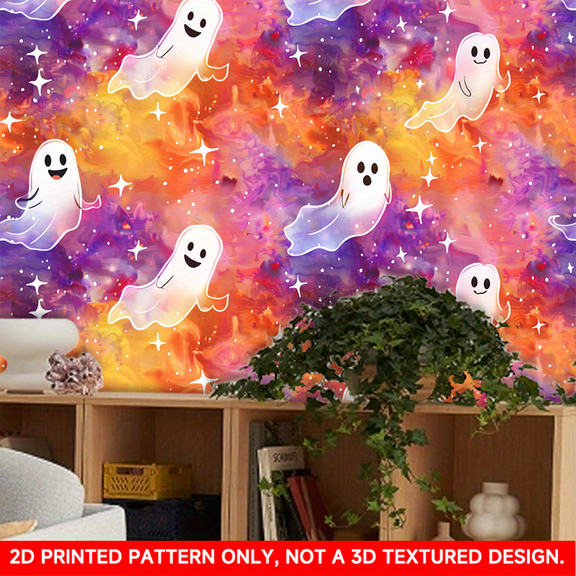 1 PC, 2D Flat/ wallpaper wall stickers, vibrant design patterns, 39.37x15.75 inches (100x40cm), self-adhesive wallpaper, detachable and cut-able PVC stickers, suitable for wall/staircase/furniture de