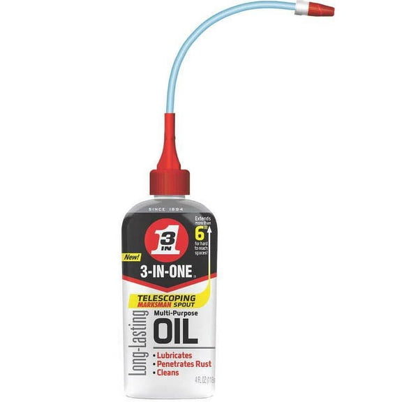 1 PC,3-IN-ONE 100703 Multi-Purpose Oil with Telescoping Marksman Spout, 4 Oz