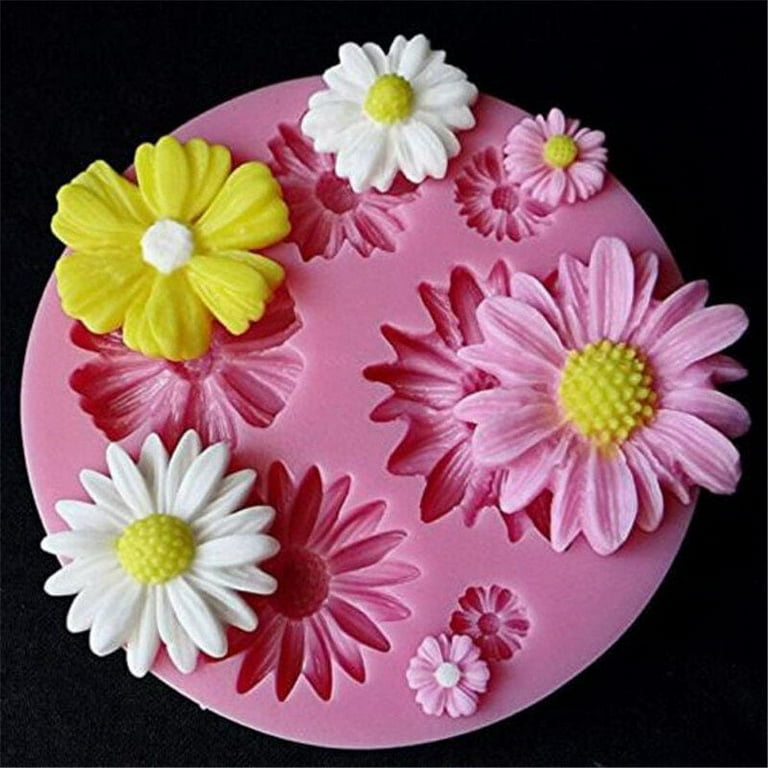 1 PC 3D Flower Silicone Mold Fondant Cake Decorating Chocolate Sugarcraft Mould DIY Walmart