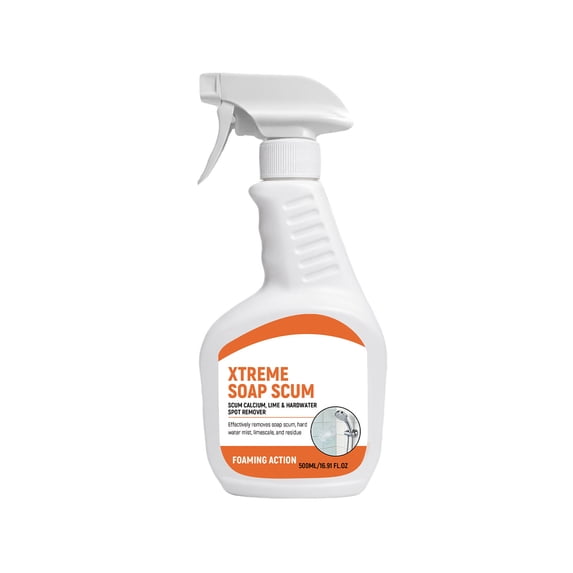 1 PC 500ML Soap Scum Remover for Bathroom, Powerful Fast Cleaning Hard Surface Cleaner, Gentle Formula Dissolves Water Spots on Tile Glass Shower Doors(Multicolor)