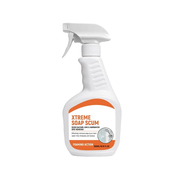 1 PC 500ML Soap Scum Remover for Bathroom, Powerful Fast Cleaning Hard Surface Cleaner, Gentle Formula Dissolves Water Spots on Tile Glass Shower Doors(Multicolor)