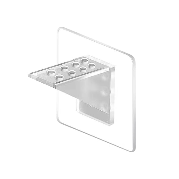 1 PC Adhesive Shelf Bracket 2.7", Punch Free Reinforced Design Shelf Support Pegs for Shelves Kitchen Cabinet Book Closet