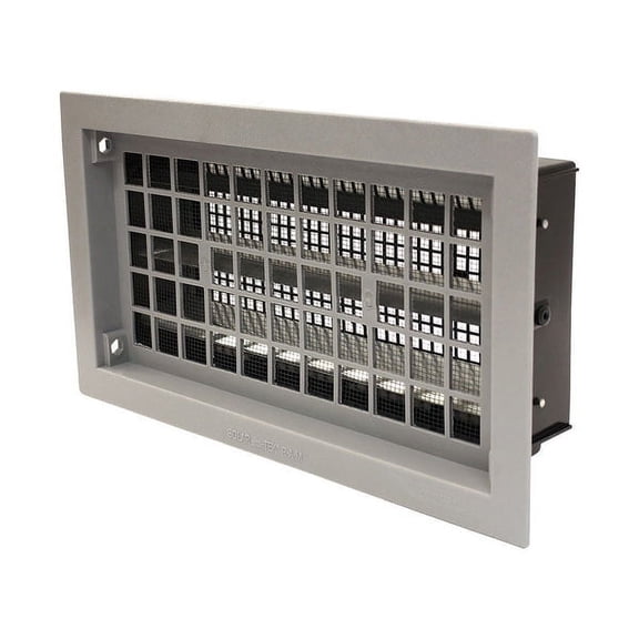 1 PC Air Vent Gray Plastic Rectangle Automatic Foundation Vent 8 H x 16 W x 4.1 D in.
