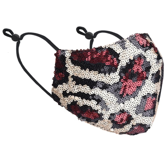 1 PC Animal Red Fashion Sequin Mask