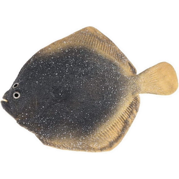 1 PC Artificial Hanging Fish Decoration Fake Southern Flounder Pretend Fish Lifelike Food Model for Home Party Kitchen Garden Christmas Display