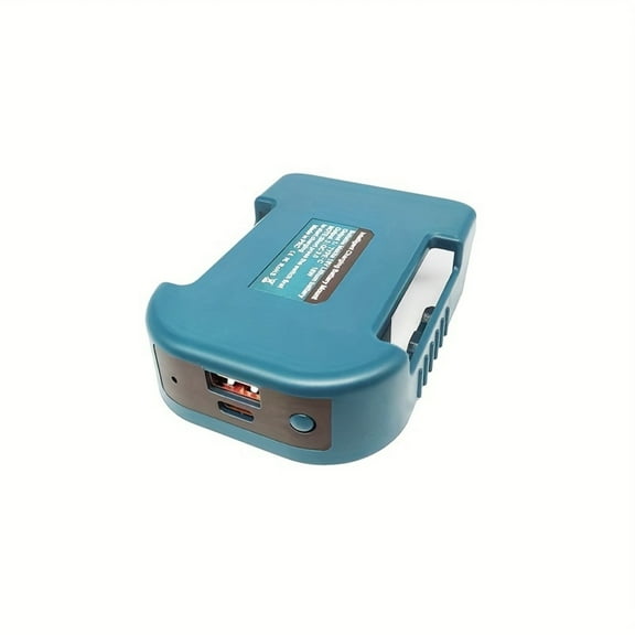 1 PC Battery Adapter Fast Charger Rack For Makita 18V Lithitum Battery Portable Adapter With 5V USB Port 18W Type-C Port Fast Charging