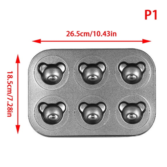 1 PC Bear Baking Mold Pan Non-Stick Carbon Steel DIY Cute Candy Cake Mold Tools Decoration Biscuit Candy Mould Baking