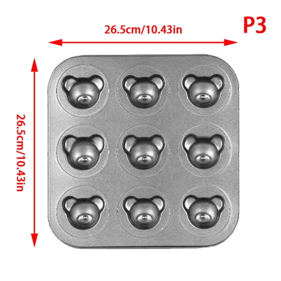 1 PC Bear Baking Mold Pan Non-Stick Carbon Steel DIY Cute Candy Cake Mold Tools Decoration Biscuit Candy Mould Baking