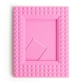 thumbnail image 1 of 1 PC Bright Mini Photo Frame,Rivet Pink Color Frame,Picture Frame Compatible with 2 x 3 Film,Vertical Photo Frame,Mini Photo Holder Easy to Use (Rose Pink), 1 of 7