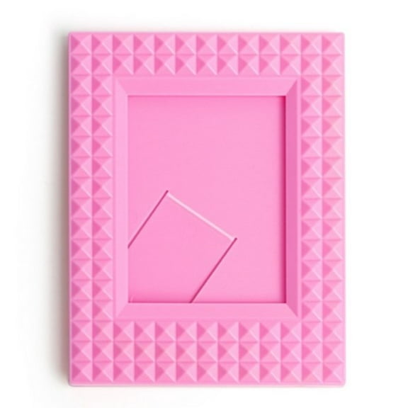 1 PC Bright Mini Photo Frame,Rivet Pink Color Frame,Picture Frame Compatible with 2 x 3 Film,Vertical Photo Frame,Mini Photo Holder Easy to Use (Rose Pink)