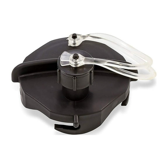 Camco 39463 Sewer Cap With Hose Connect, Black, 3/4"