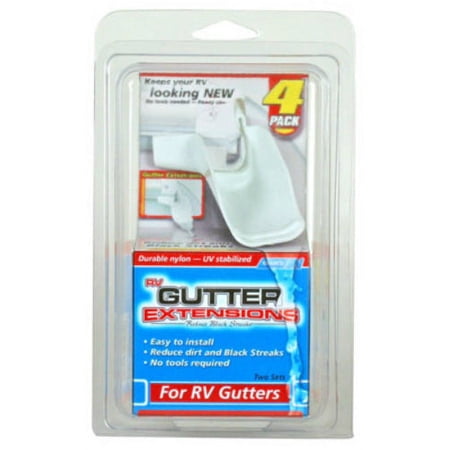 1 PC,Camco 42123 Gutter Extensions For RV Gutters, 4-Pack