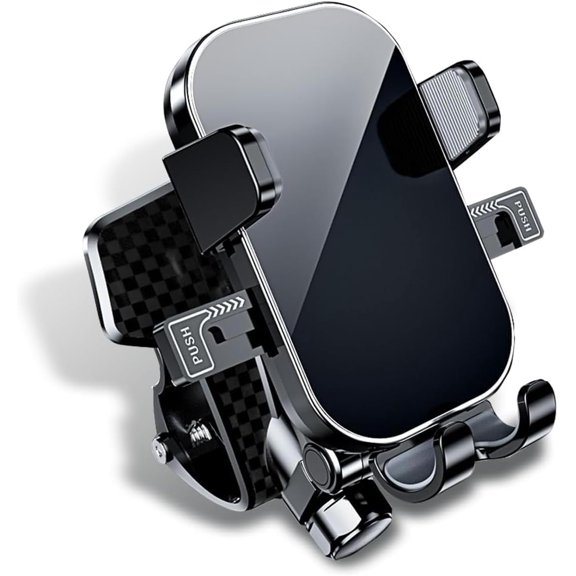 1 PC Car Dashboard Cell Phone Holder, 360-Degree Rotation Phone Holder Mount, Anti-Slip Clip-on Instrument Panel Navigation Fixing Bracket, Universal Dashboard Accessories (Black)