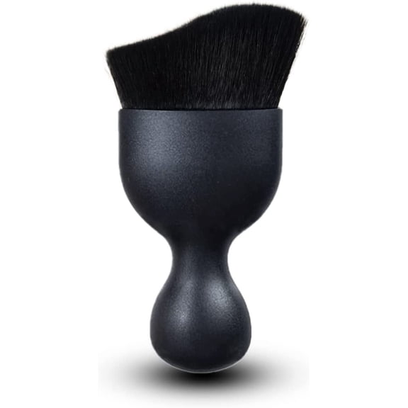 1 PC Car Interior Cleaning Soft Brush, Auto Detailing Brush, Car Dash Duster Brush for Dashboard, Applicable for Cleaning Car Interior or Exterior, Air Vent, Dashboard, Emblems, Engines (Black)