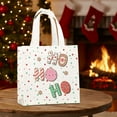 thumbnail image 1 of 1 PC Christmas Gift Bag, Christmas Tote Bag with Handles, Reusable Non-Woven Shopping Bag for Xmas Gifts Wrapping Holiday Party Supplies, 7.87x7.87x3.54 in, 1 of 6