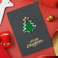 thumbnail image 1 of 1 PC Christmas Greeting Card with Envelope, Retro Paper Card with 3D Felt Christmas Tree Figure, Merry Christmas Holiday Card for Gifting, 1 of 6