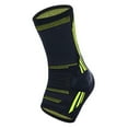 thumbnail image 1 of 1 PC Compression Sports Ankle Brace Silicone Padded Protect Heel Ankle Support Basketball Football Ankle Protector-Green Black,L, 1 of 6