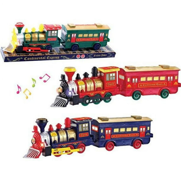 1 PC- Continental Express Friction Power Train w/ Light and Sound Random Color