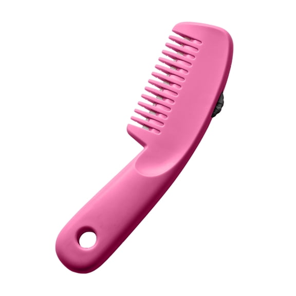 1 PC Crafted Pink Manual Hair Clipper and Fringe Trimming Comb, 6.1 x 1. Inch ABS Hair Cutting Tool for Gentle Bangs and Split Ends Maintenance at Home