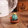 thumbnail image 1 of 1 PC Cute  Fake Plant Potted Home Decor Card Holder Simulation Cactus Bonsai  Message Folder Photo Frame 3, 1 of 1