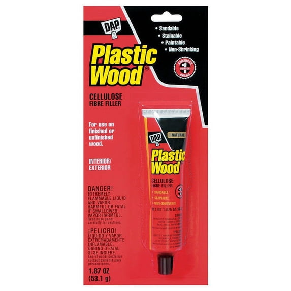 DAP Plastic Wood Professional Wood Filler - Solvent Based - 1.87 oz, Natural
