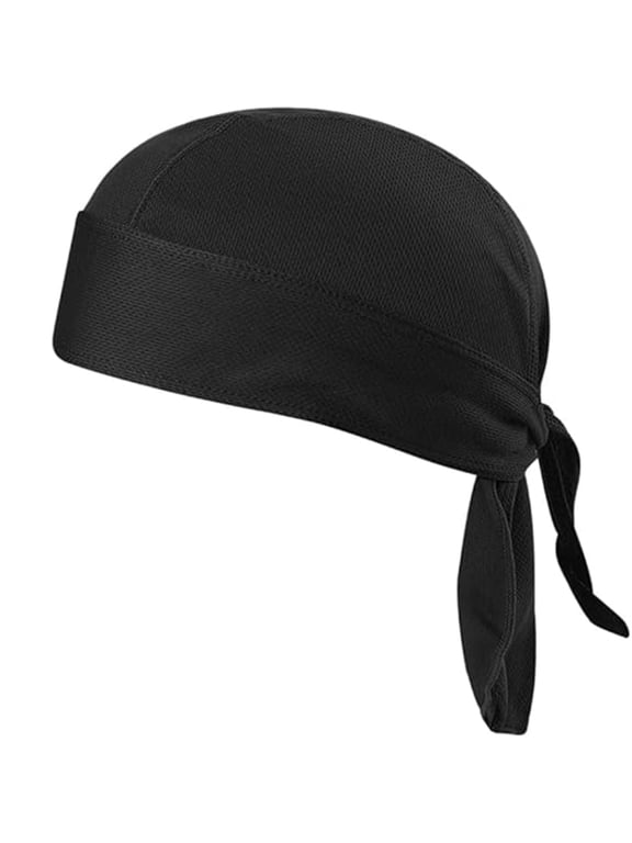 1 PC Do Rag Cycling Motorcycle Hat, Durag, Sports Headband Pirate Cap Bandana for Helmet, Bike, UV Protection