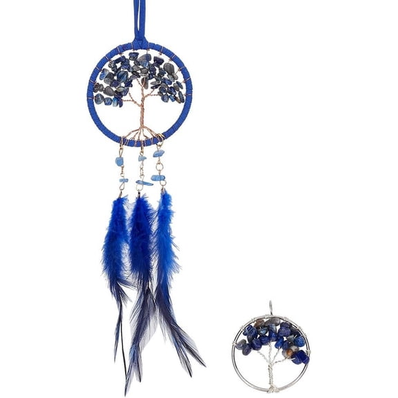 1 PC Dream Catcher Small Tree of Life Dream Catchers Chakras Dream Beads Dream Catcher or Hanging Ornaments Car Charm DIY
