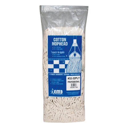 1 PC Elite Mops and Brooms #32 Cut End Cotton Mop Refill 1 pk