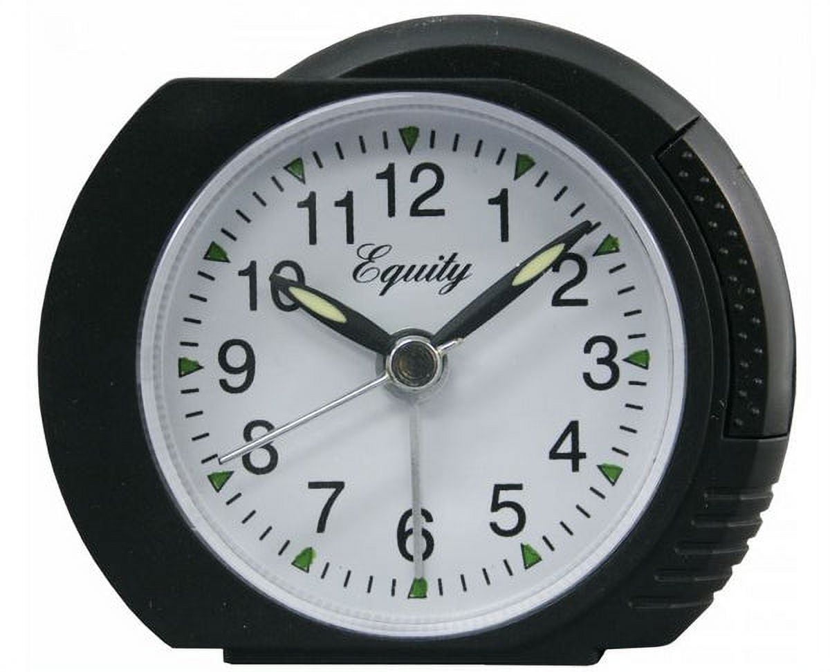1 PC,Equity 27001 Analog Alarm Clock with Black Case & Lighted Dial