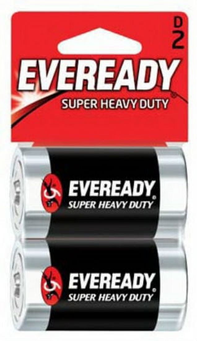 1 PC,Eveready 1250SW-2 Super Heavy Duty D Battery, 2-Pack