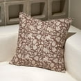 thumbnail image 1 of 1 PC Floral Throw Pillow Covers 18x18 Inch Farmhouse Pillows for Living Room Decorative Brown, 1 of 8