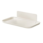 1 PC Foldable Floating Shelf for Wall, No Drill Wall Shelf, Small Floating Shelf for Bathroom, Bedroom, RV, Kitchen, Adhesive Shelf for Phones, Watches,6.89x4.33x2.17 inS