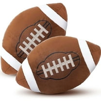 1 PC Football Plush Pillows - 12" Soft Fluffy Football Pillows Stuffed Footballs Throw Pillow Sports Ball Throw Pillow for Kids Boys Girls Bedroom Nursery Room Decoration Birthday Party Gift