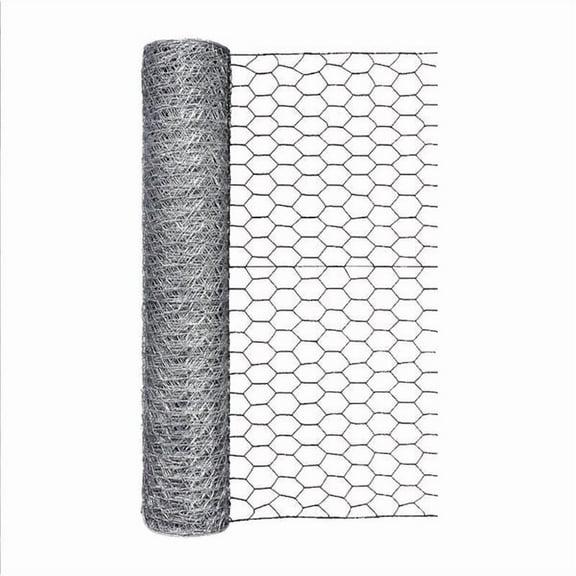 1 PC Garden Craft 24 in. H X 50 ft. L Galvanized Steel Poultry Netting 1 in.