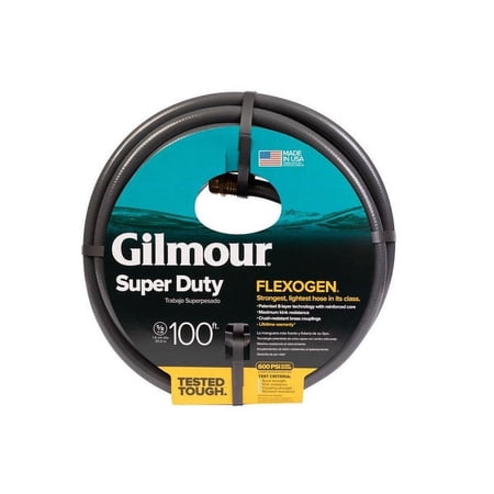 1 PC,Gilmour 874001-1021 Flexogen Super Duty Garden Hose, 5/8" x 100-ft