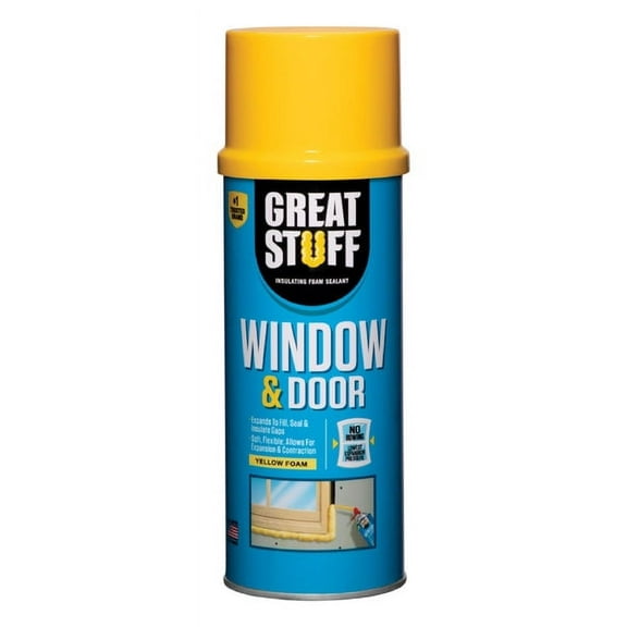 1PC-Great Stuff 99108862 Window & Door Yellow Foam Insulating Filler and Sealant, 12 oz