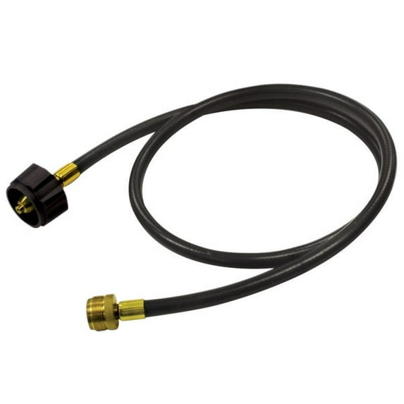1 PC Grill Mark Black Rubber Gas Line Hose & Adapter 48 L x 3 H x 3 W in.