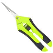 HOMNEER 1 pack Garden Pruning Shears, Garden Trimming Scissors, Titanium Coated Precision Bonsai Shears, Convenient Flower Cutters Green