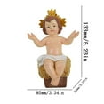 thumbnail image 1 of 1 PC Jesus Baby Statue Ornament, Resin Baby Jesus Figurine - Nativity Collectible Statue and Holy Faith Decorations, 1 of 6