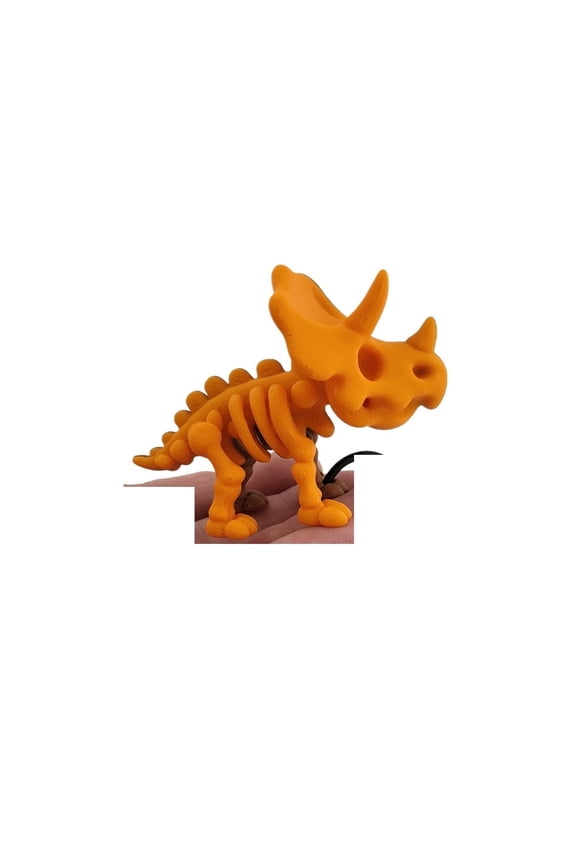 1 PC Kawaii Triceratops Keychain, Cute Dinosaur Key 3D Printing