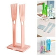 thumbnail image 1 of 1 PC Kitchen Glove Holder Kitchen Glove Stand Holder Rubber Glover Drying Dryer Rack Reusable Rubber Glove Clothes Drying Rack for Dish Gloves and Rags,Creative Kitchen Tool (Pink), 1 of 4