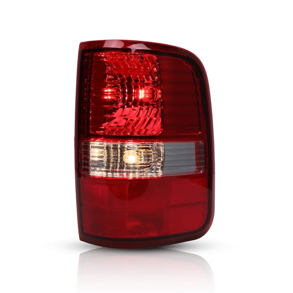 1 PC LED Tail Lights for 2004-2008 Ford F-150 Styleside Model,Tail Lamps Replacement,Chrome Housing & Red Lens,Only Passenger Side