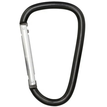 1 PC Large 6 inch Black Spring Link D Shape Carabiner Camping Handhold Clip Hook
