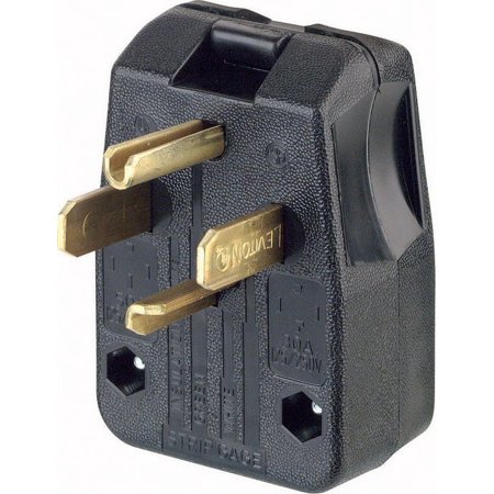 1 PC Leviton Commercial Thermoplastic Straight Blade Plug 14-30P/14-50P 14-6 AWG 3 Pole 4 Wire