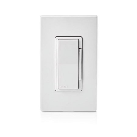 1 PC Leviton Decora White 600 W Toggle Smart-Enabled Dimmer Switch 1 pk
