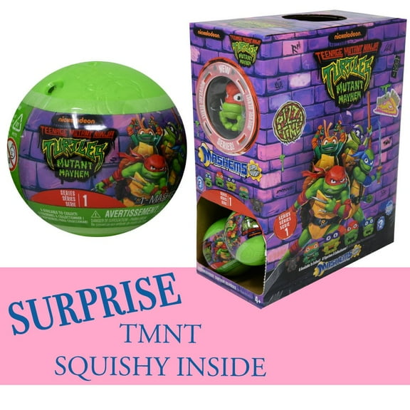 1 PC Mash'ems TMNT NINJA TURTLES Capsule in PDQ- SHIP 1 PC RANDOMLY ( NO RETURN)