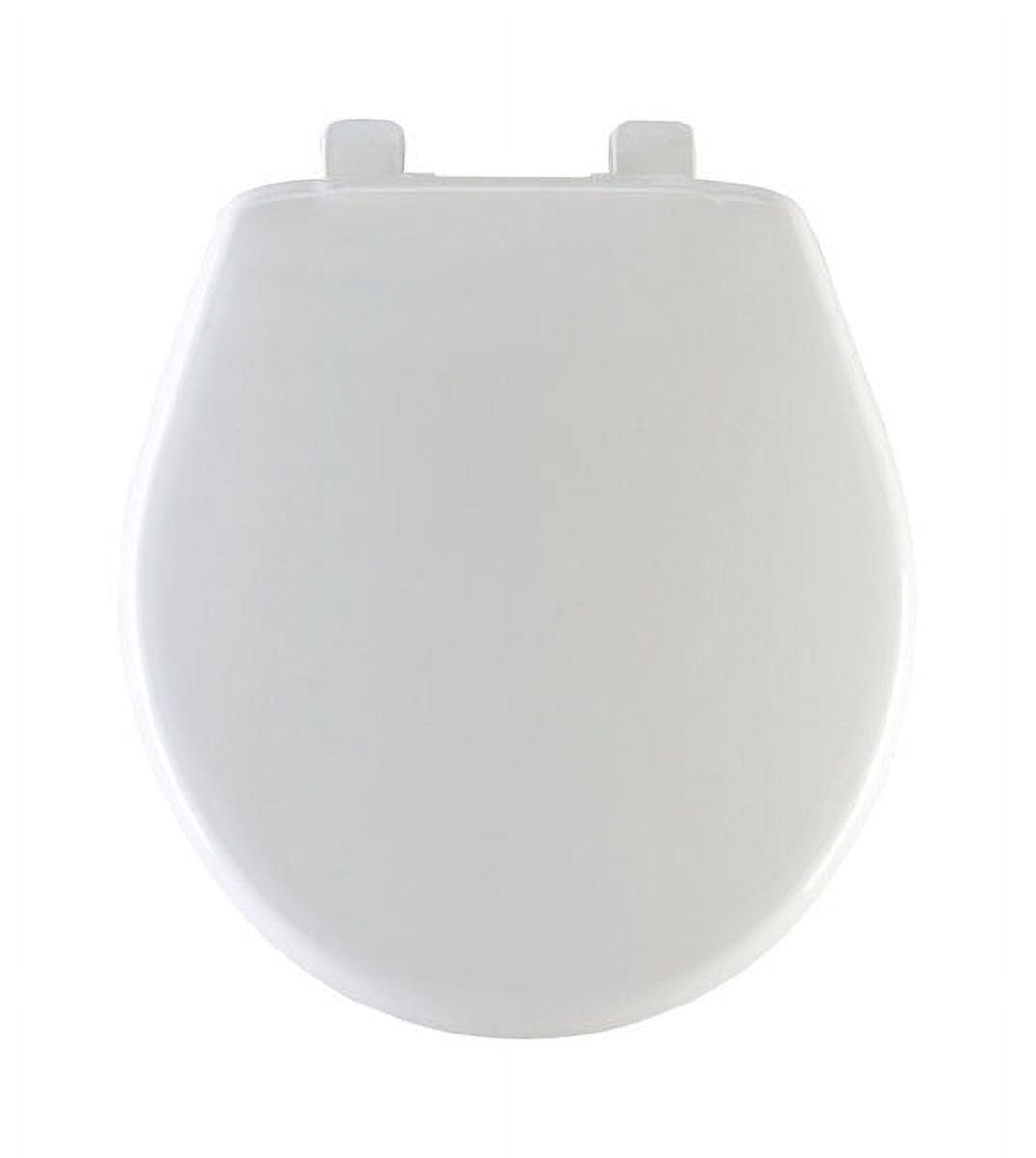 Mayfair White Gloss Round Plastic Slow Close Toilet Seat